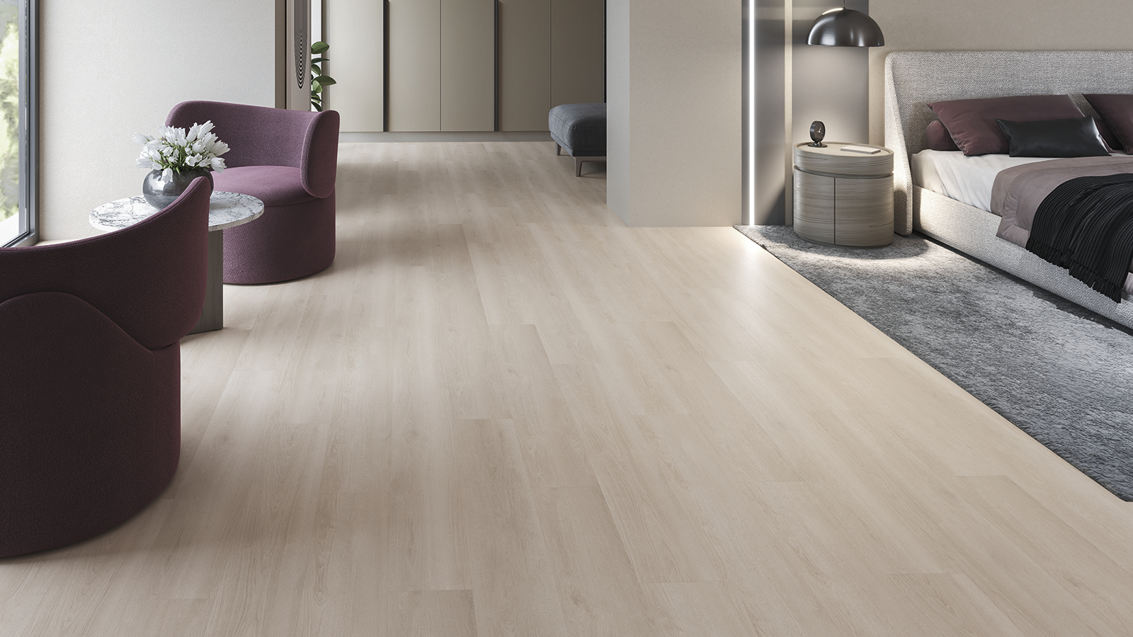Sol SPC ZENON chene clair - amenagement interieur Var